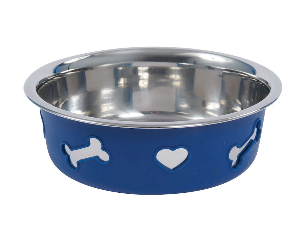 1001578000 blue wb non slip ss silicone dog bowl 21 image hero null